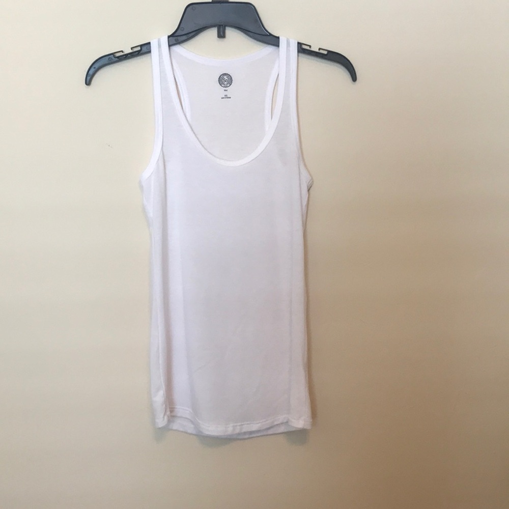 White SO Tank Top